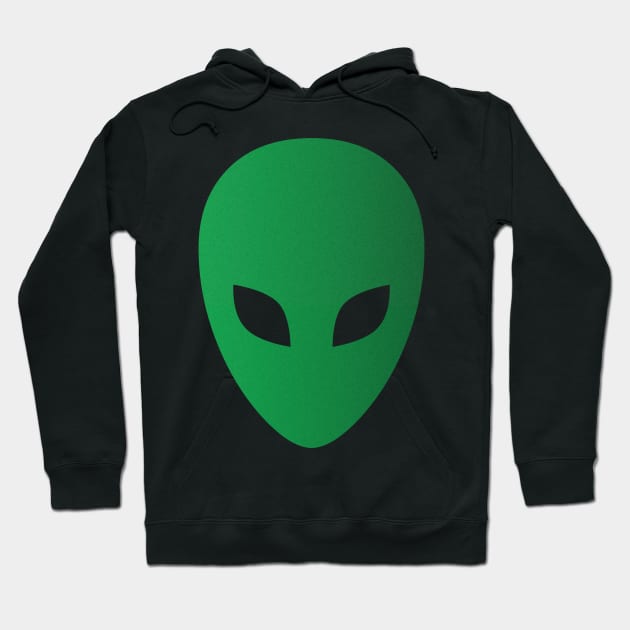 Green alien face Hoodie by RENAN1989